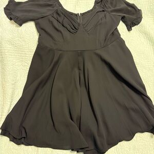 ARULA Black Textured Dress